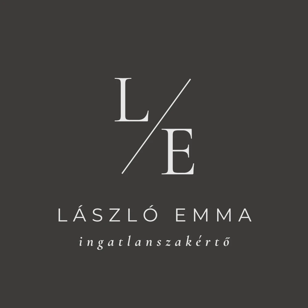 László Emma ingatlanszakértő logója